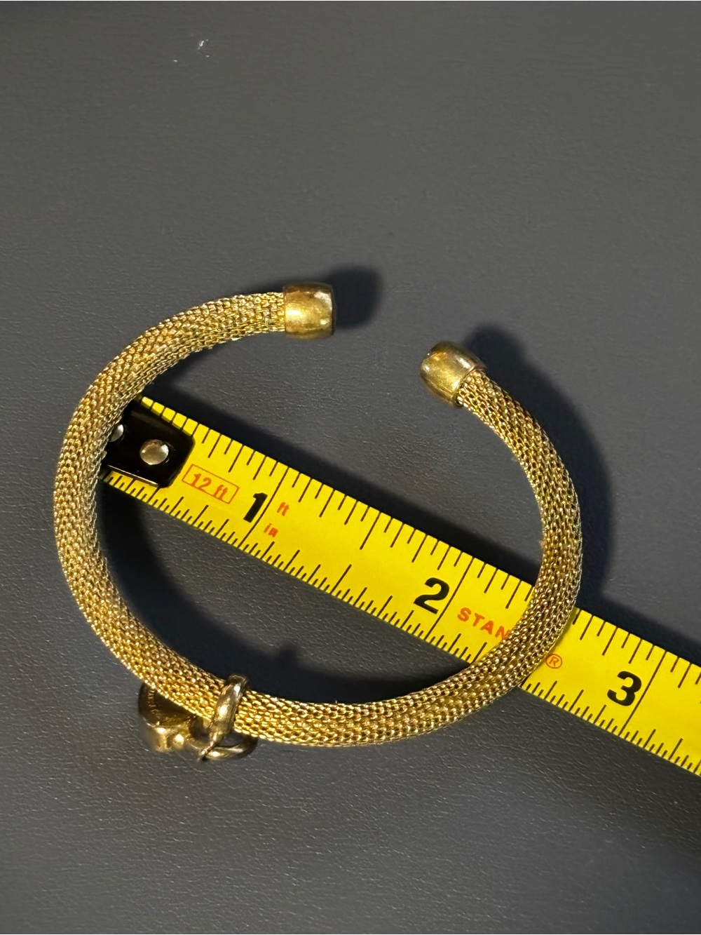 Tiffany & Co - Silver Heart Padlock Mesh Cuff Bracelet - Picture 10 of 10